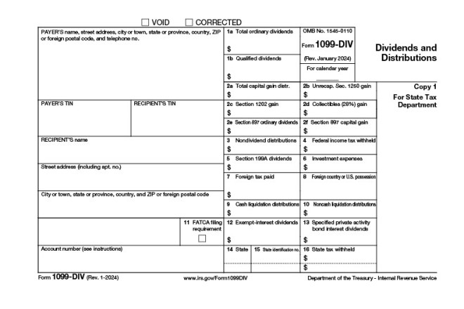 Tax Form 1099-DIV