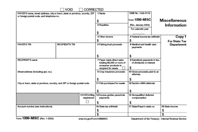 Tax Form 1099-MISC