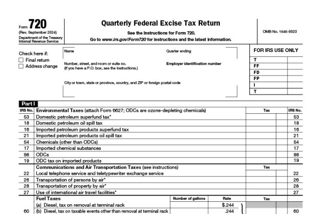 Tax Form 720