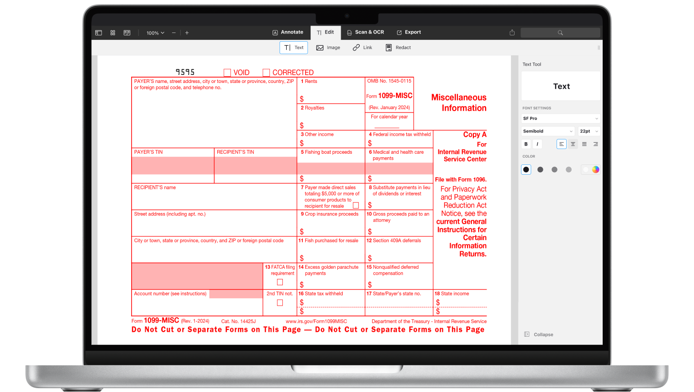 1099 Form 2025 Printable 2025 Tax Forms