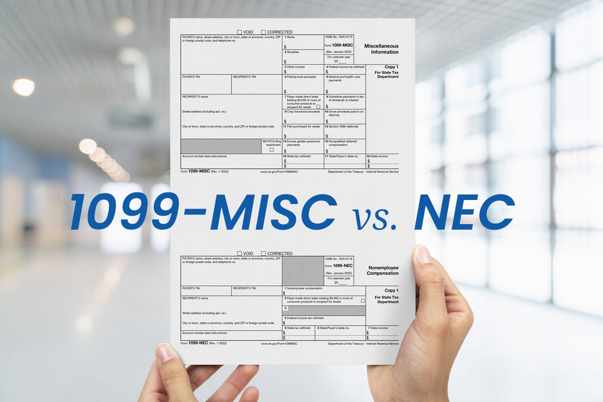 Form 1099 MISC Vs 1099 NEC What You Need To Know Form Pros