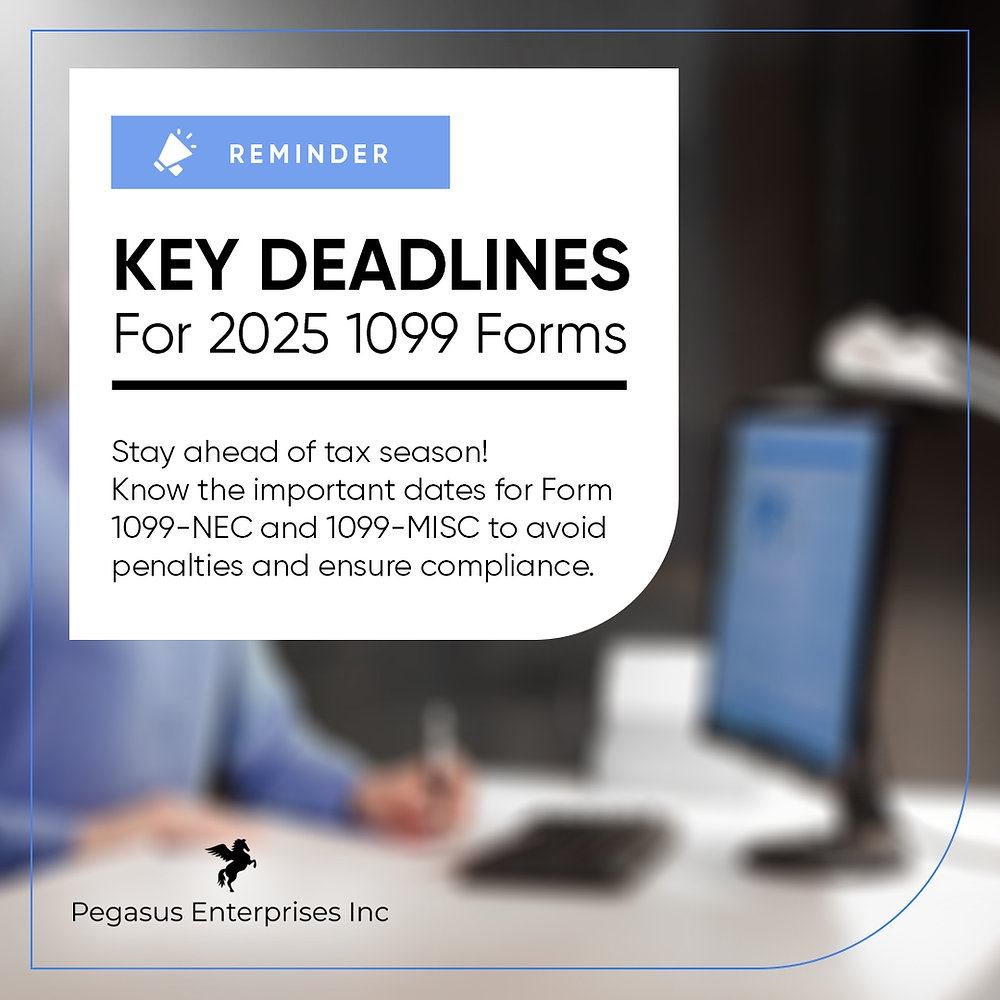 Key Deadlines For 2025 1099 Forms