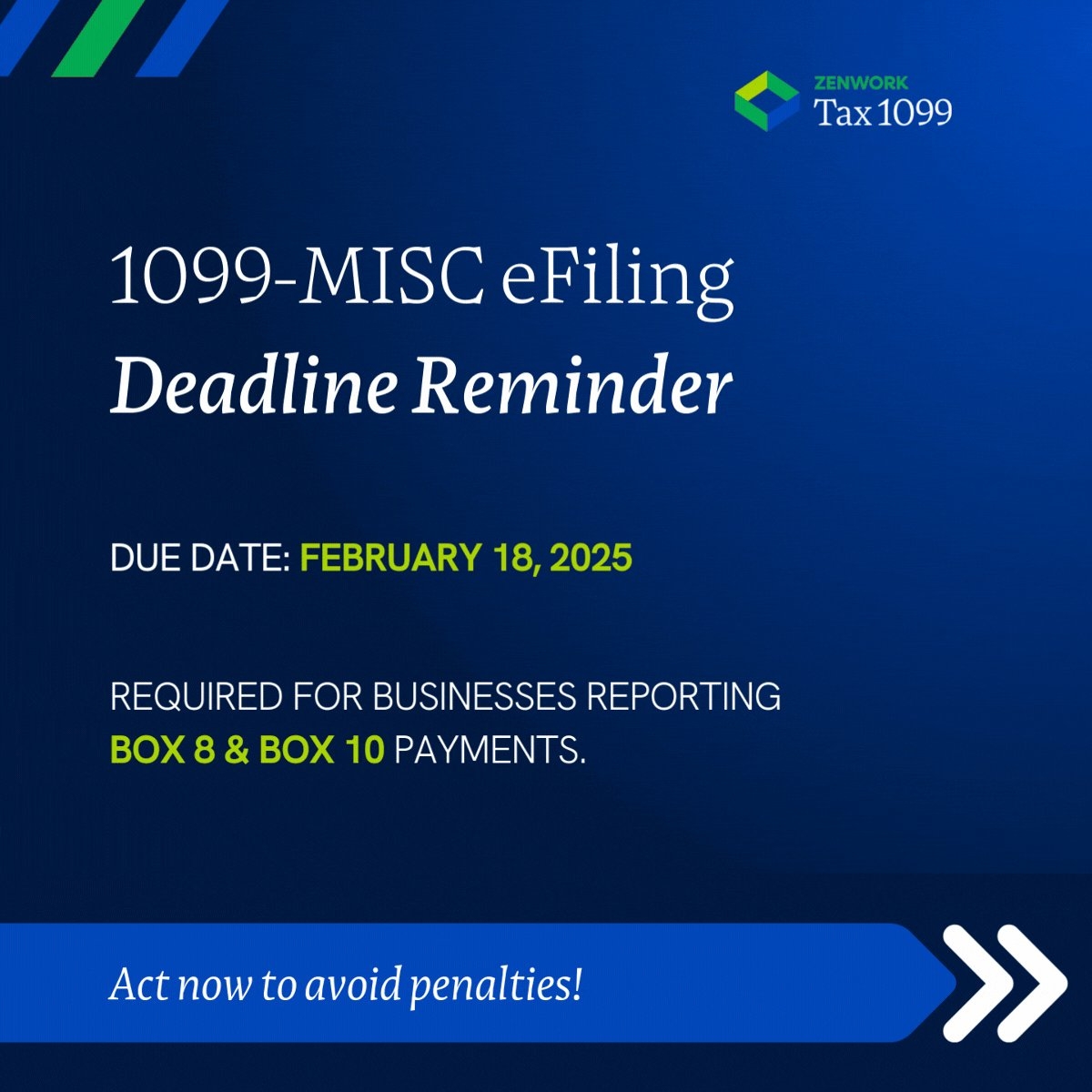 Tax1099 On X 1099 MISC Deadline Alert The Feb 18 2025 Deadline For Box 8 Box 10 Reporting Is Near Avoid IRS Penalties file On Time With Tax1099 Streamline Compliance Reduce Errors 