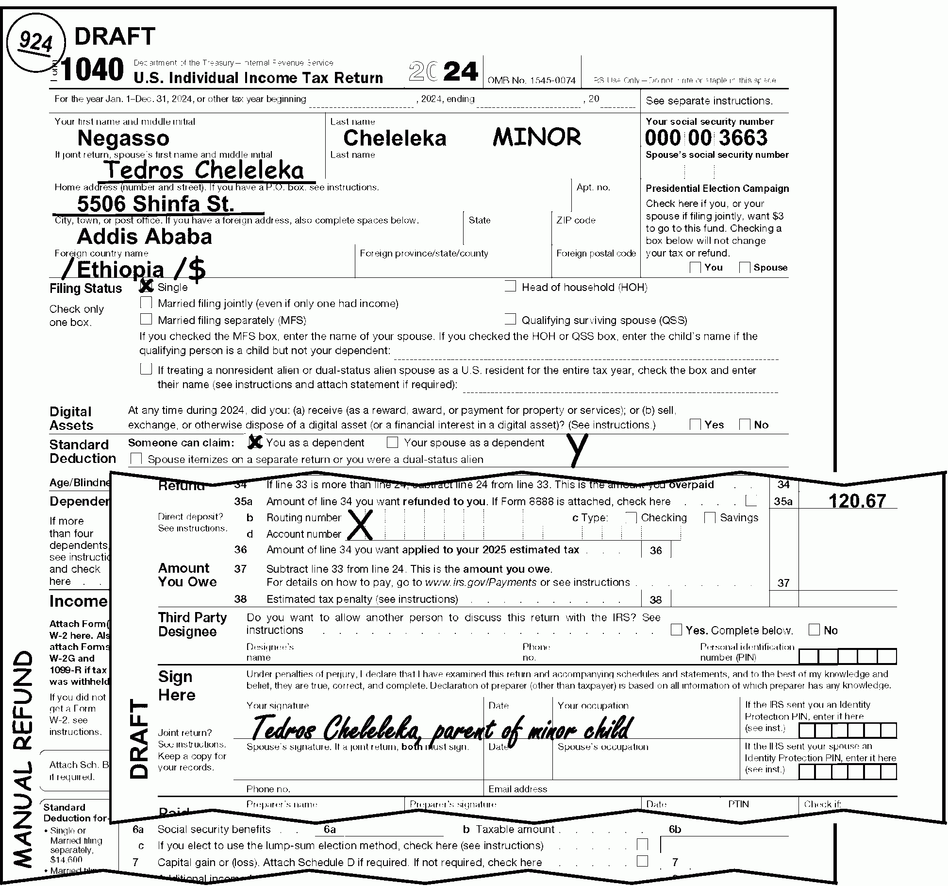 IRS Form 1040-ES 2025
