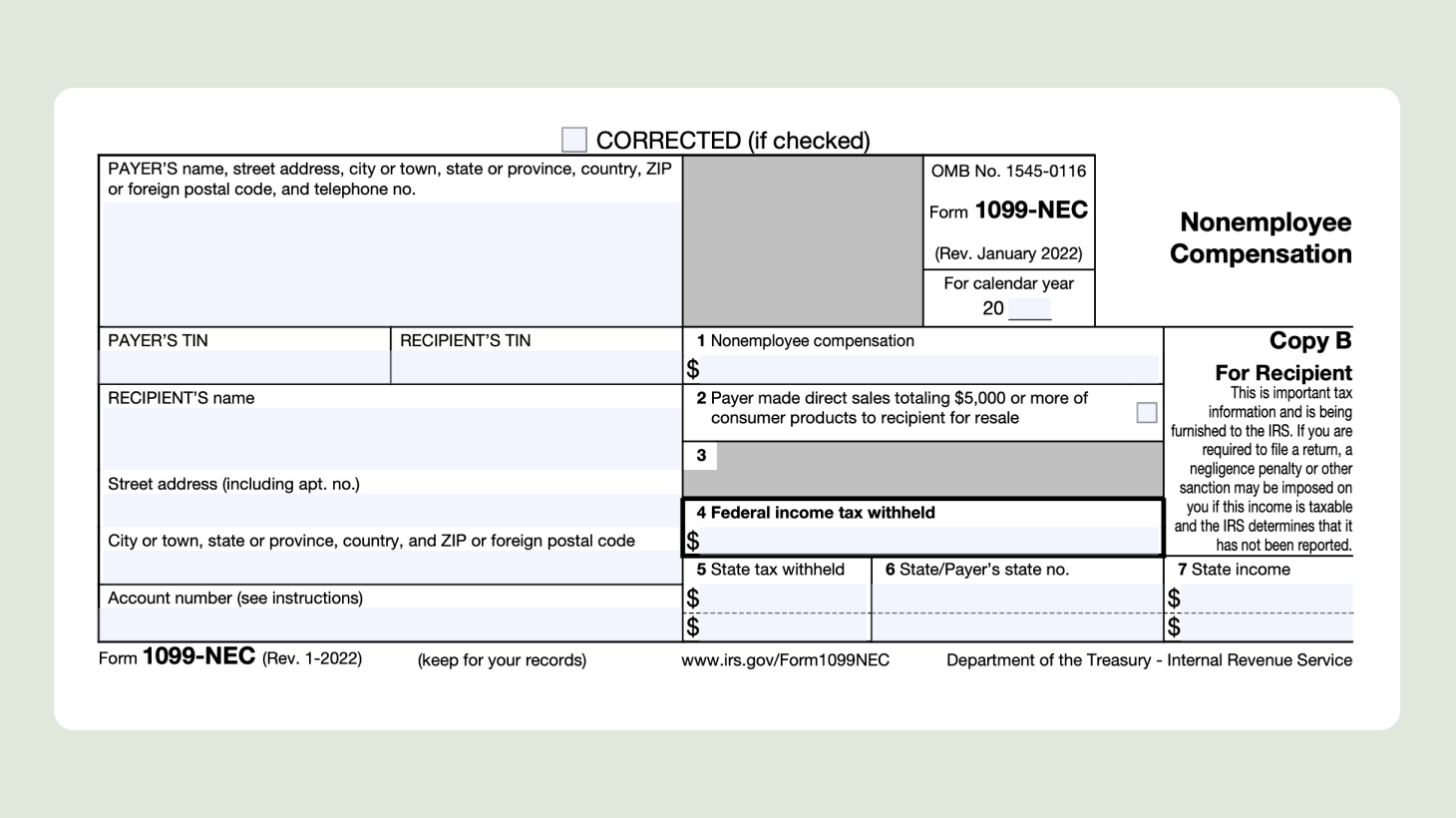 An Overview Of The 1099 NEC Form