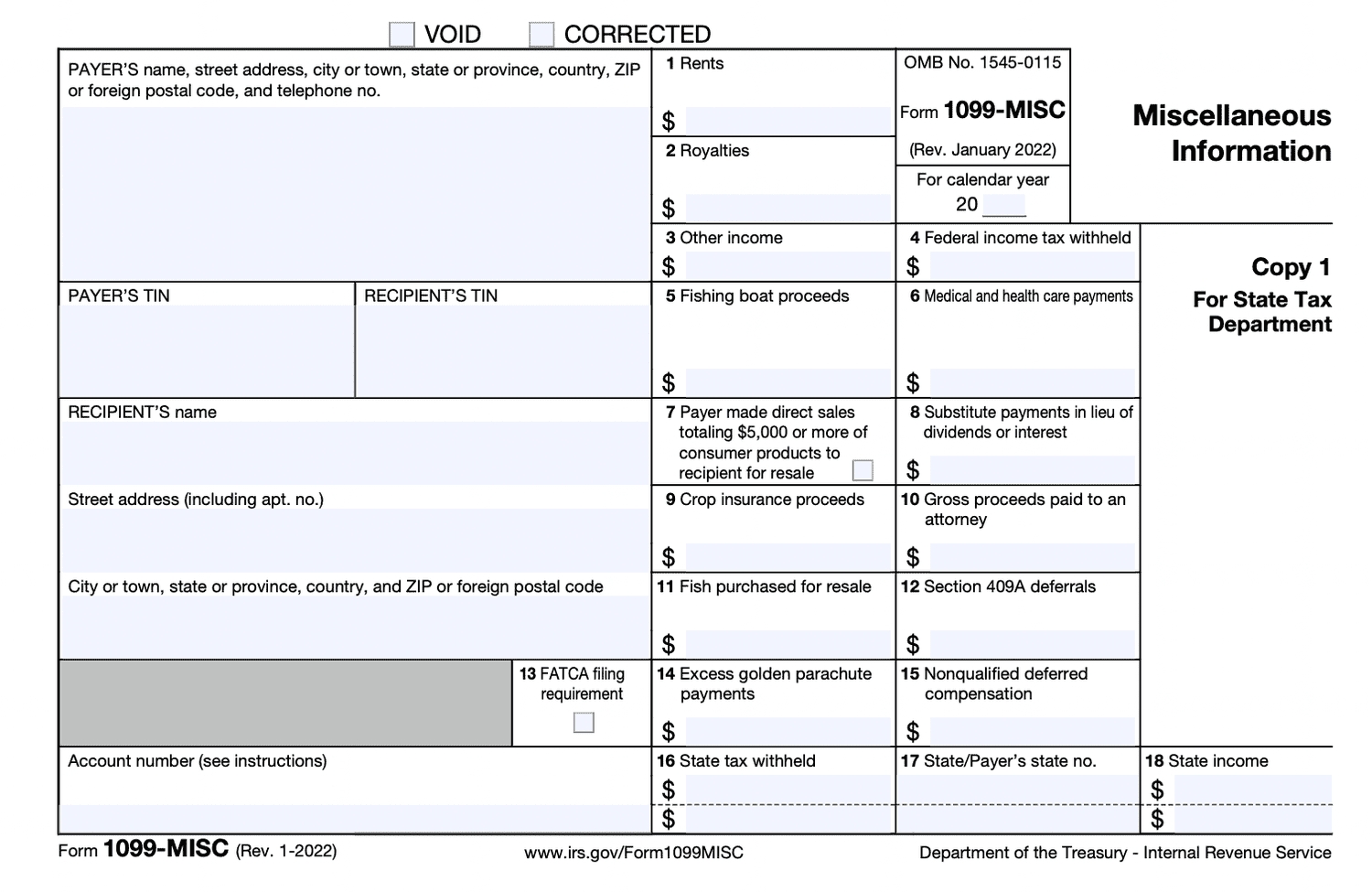 Form 1099 Reporting Non Employment Income