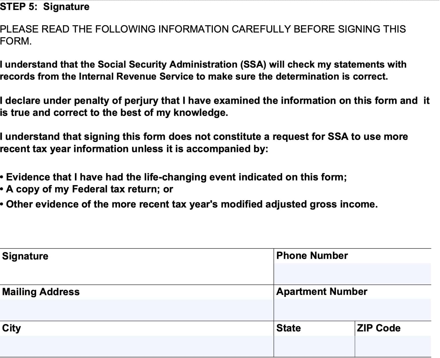 Form SSA 44 Instructions An IRMAA Guide For 2025