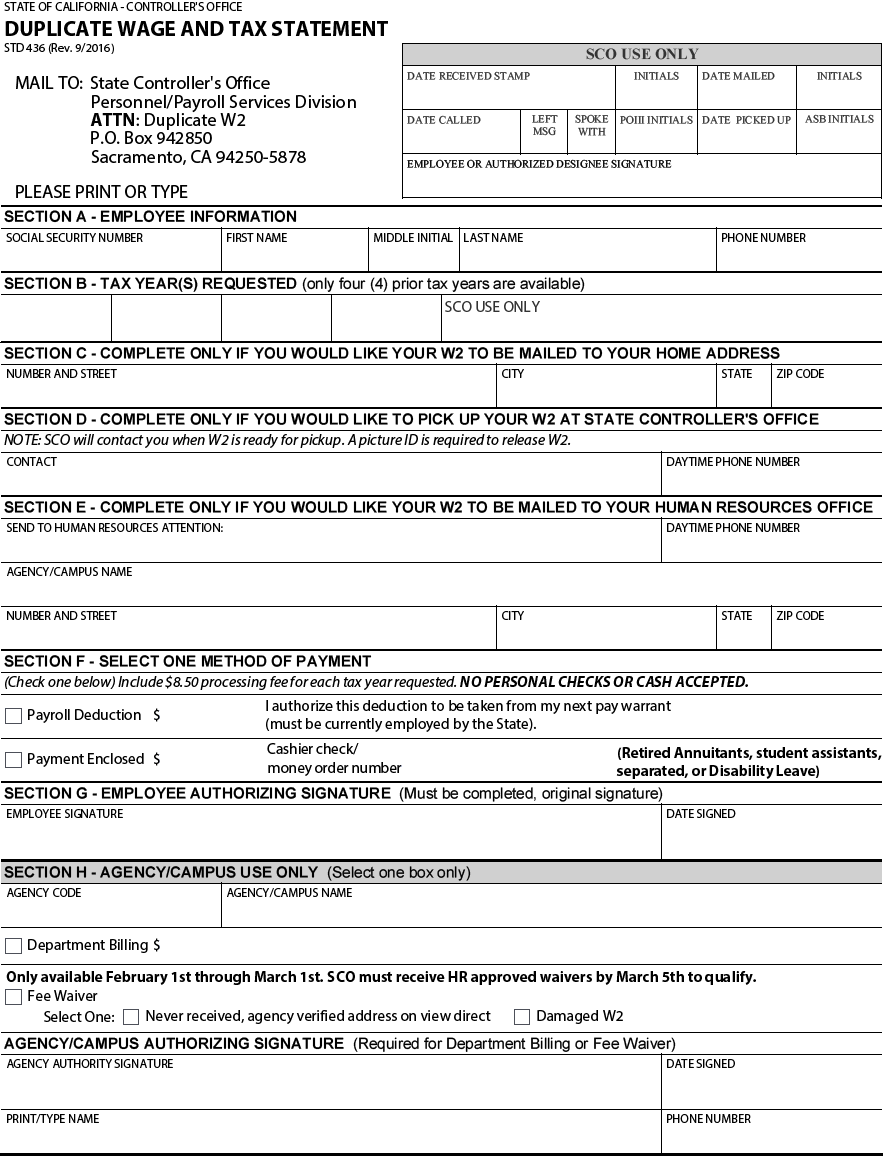 Printable W2 Form 2025